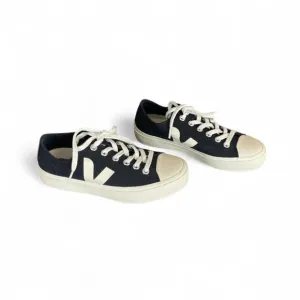 Veja Nova Black Canvas Sneakers  Low Top Sustainable Shoes Size 7.5 / EU 38