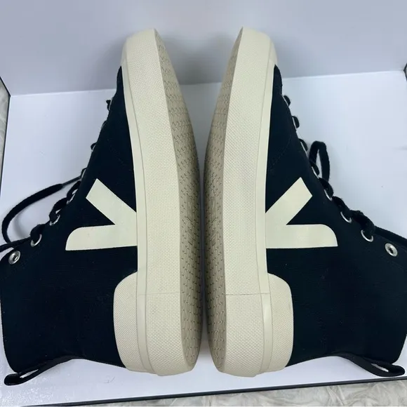 Veja Wata II Canvas men's black/pierre shoes old school high-top size Men's: 9