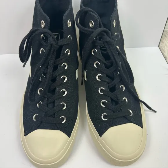 Veja Wata II Canvas men's black/pierre shoes old school high-top size Men's: 9