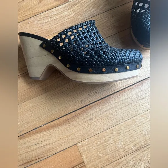 Veronica Beard Black Woven Women's Shoes