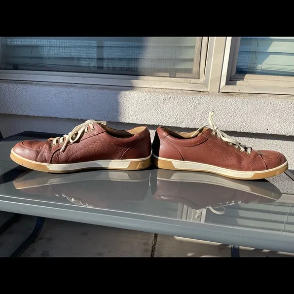 VEUC Cole Haan Brown Leather GrandPrø Tennis Sneakers - Size 12