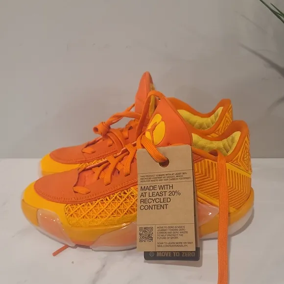 Vibrant Orange Kids Shoes
