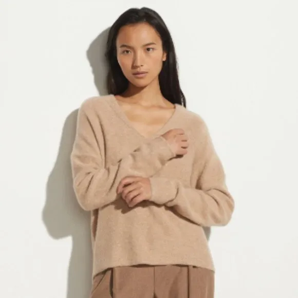 Vince 100% Cashmere V-Neck Pullover Sweater – XXS – New Without Tags