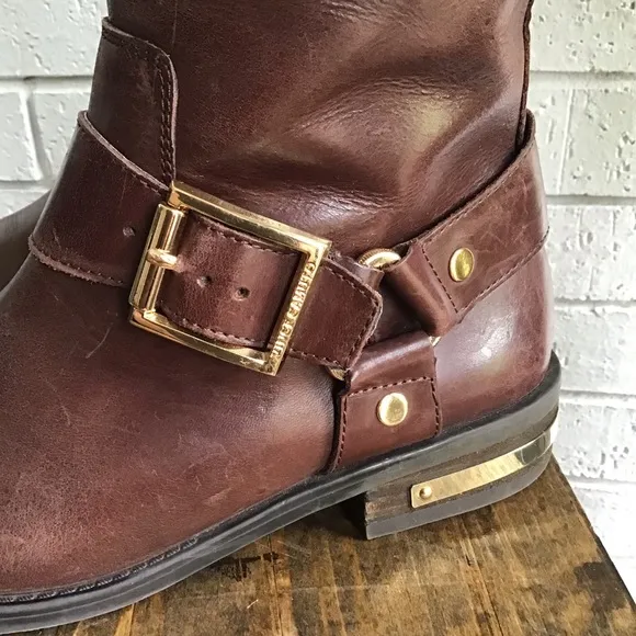 Vince Camuto Tall Brown Leather Riding Kallie Boot