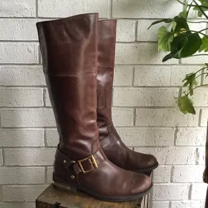 Vince Camuto Tall Brown Leather Riding Kallie Boot