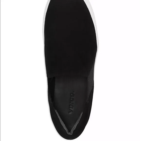 VINCE VELVET PLATFORM SNEAKERS