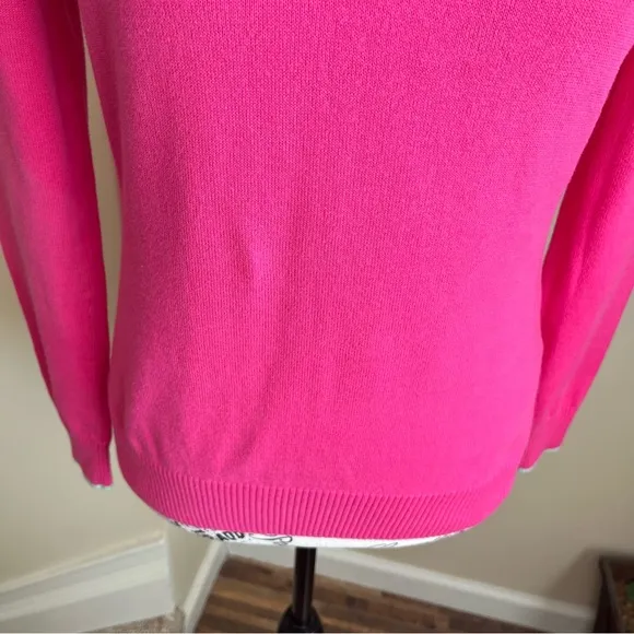 Vineyard Vines Half Zip Cotton Sweater Pink Sz XS