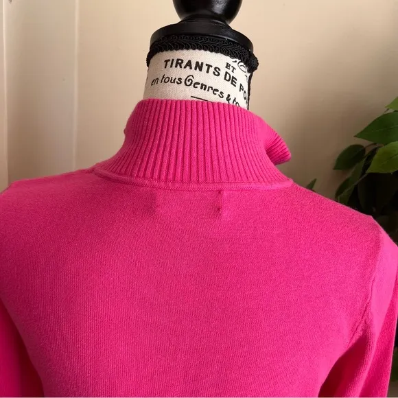 Vineyard Vines Half Zip Cotton Sweater Pink Sz XS