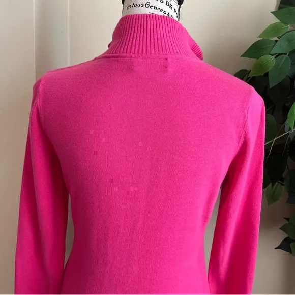 Vineyard Vines Half Zip Cotton Sweater Pink Sz XS