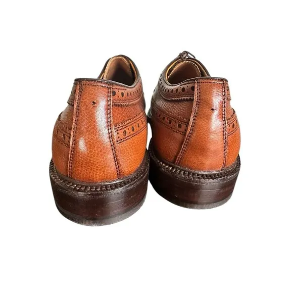 Vintage 70’s Lehigh Nettleton Shoes 10.5 E Wide Wingtip Steel Toe NOS USA New
