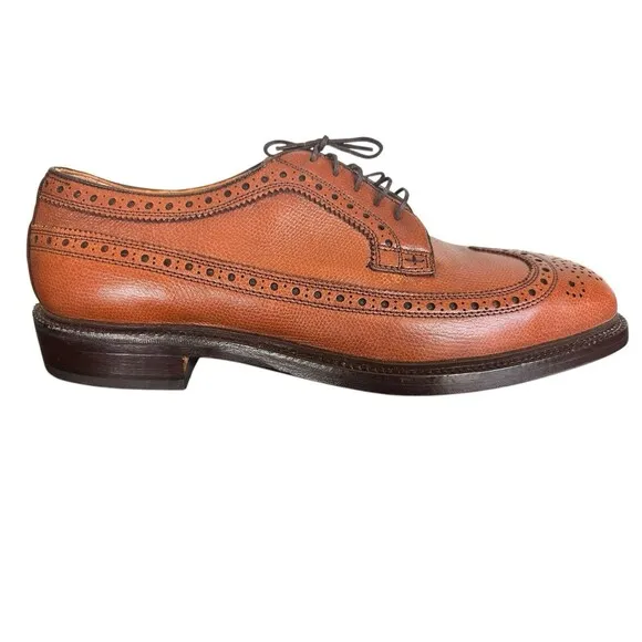 Vintage 70’s Lehigh Nettleton Shoes 10.5 E Wide Wingtip Steel Toe NOS USA New