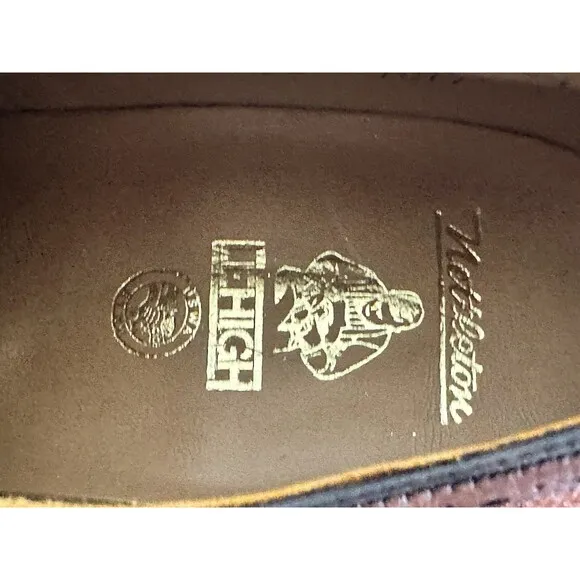 Vintage 70’s Lehigh Nettleton Shoes 10.5 E Wide Wingtip Steel Toe NOS USA New