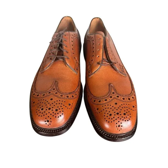 Vintage 70’s Lehigh Nettleton Shoes 10.5 E Wide Wingtip Steel Toe NOS USA New