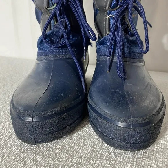 Vintage Baffin Navy Blue Insulated Winter Boots 9