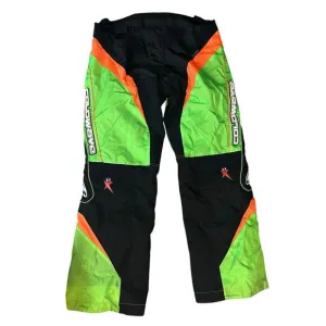 Vintage Cold Wave Snowmobiling Pants Green / Orange Retro Size 5XL/44 Padded