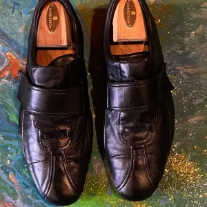 Vintage GUCCI Men's Black Leather Shoes SIZE 10 D