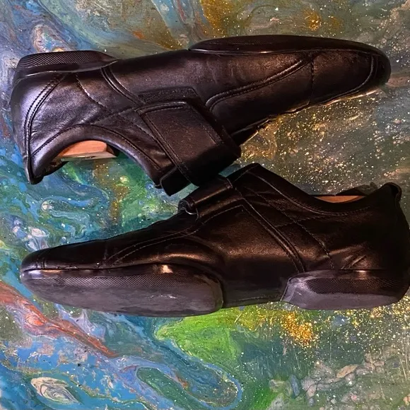 Vintage GUCCI Men's Black Leather Shoes SIZE 10 D