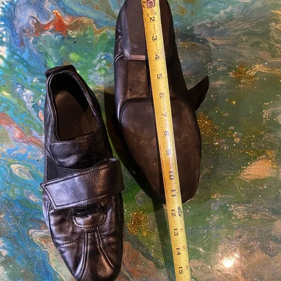 Vintage GUCCI Men's Black Leather Shoes SIZE 10 D