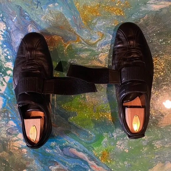 Vintage GUCCI Men's Black Leather Shoes SIZE 10 D