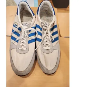 Vintage JCPenney USA Olympics Sneakers Blue White 1980s‎ Made in Korea Size 15