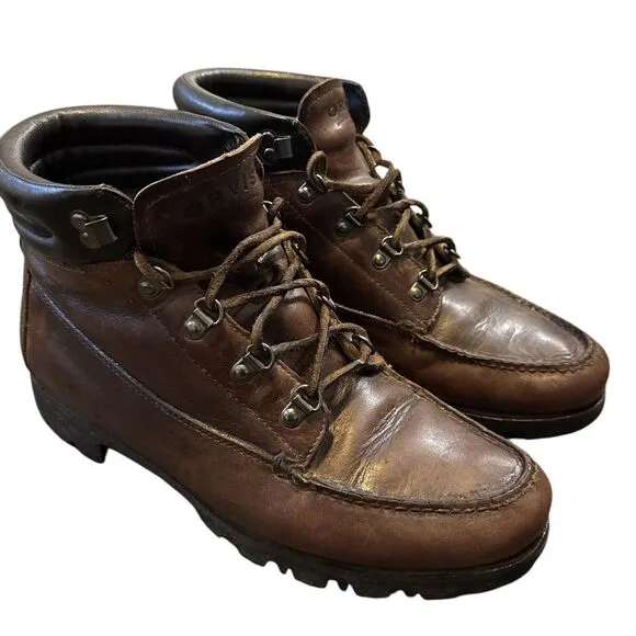 Vintage  Leather Insulated  Men's Orvis Boots w/thinsulate Lace Up Dress, Hiking