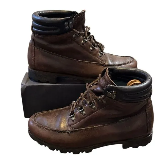 Vintage  Leather Insulated  Men's Orvis Boots w/thinsulate Lace Up Dress, Hiking
