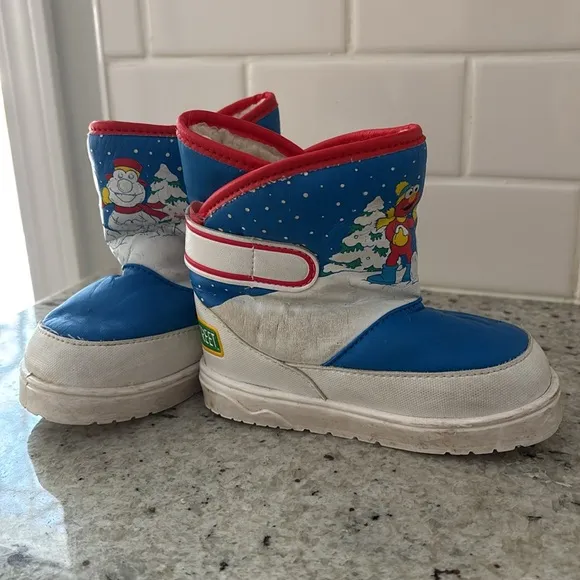 Vintage Sesame Street Elmo toddler boots