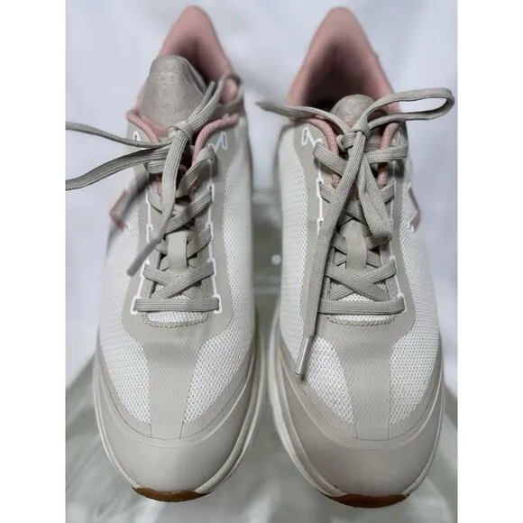 VIONIC WMAX SLIP ON CREAM/PINK MESH WATER-RESISTANT WALKING SHOES SZ 10M NWOT