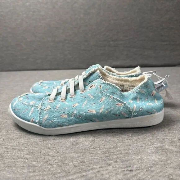 Vionic Beach Womens Pismo Blue Slip-On Sneakers Shoes Size 6.5