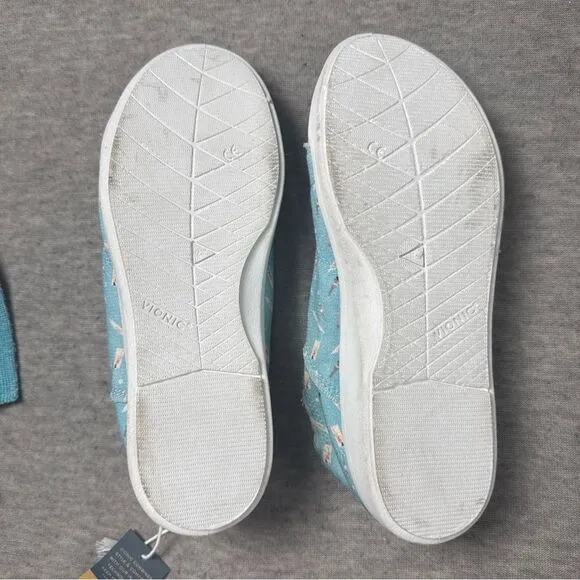 Vionic Beach Womens Pismo Blue Slip-On Sneakers Shoes Size 6.5