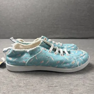 Vionic Beach Womens Pismo Blue Slip-On Sneakers Shoes Size 6.5