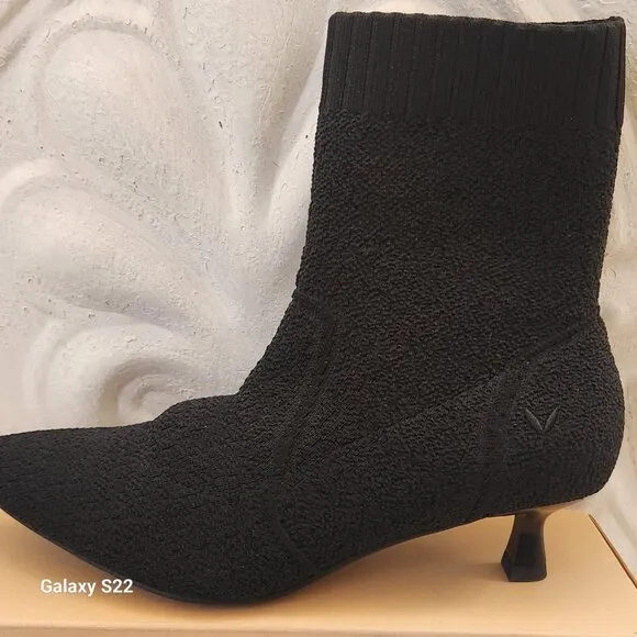 Vivaia Black &quot;Sophia&quot; Jacquard stretch boots. NIB. Size: various