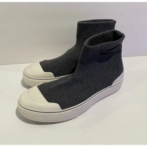 Vivaia gray Sock Sneaker Booties slip‎ on Size 8 Women's Comfort Shoes 40