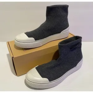 Vivaia gray Sock Sneaker Booties slip‎ on Size 8 Women's Comfort Shoes 40