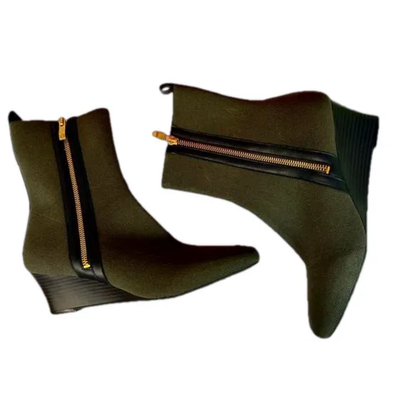 Vivaia Micaela Square-Toe Water-repellent Zipper Boots Size 41.5/10