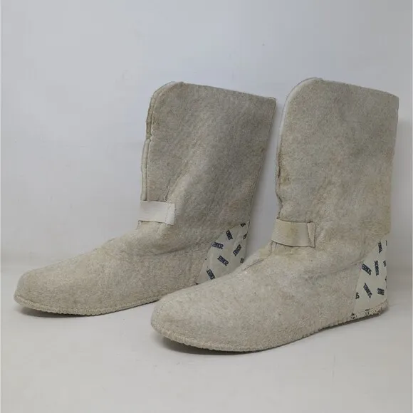 VTG Sorel Nanook Leather Insulated Winter Boots Women Size 10 Faux Fur Trim EUC