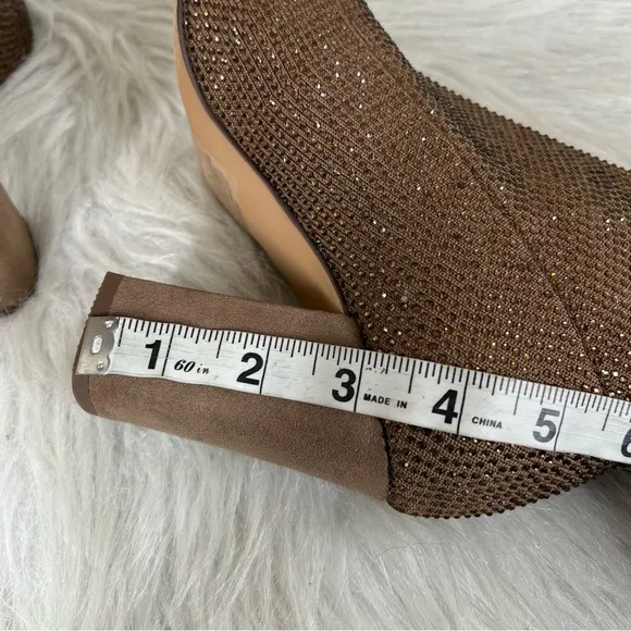 Wild Pair Baybe Bling Sock Booties Bronze Bling Size 6M