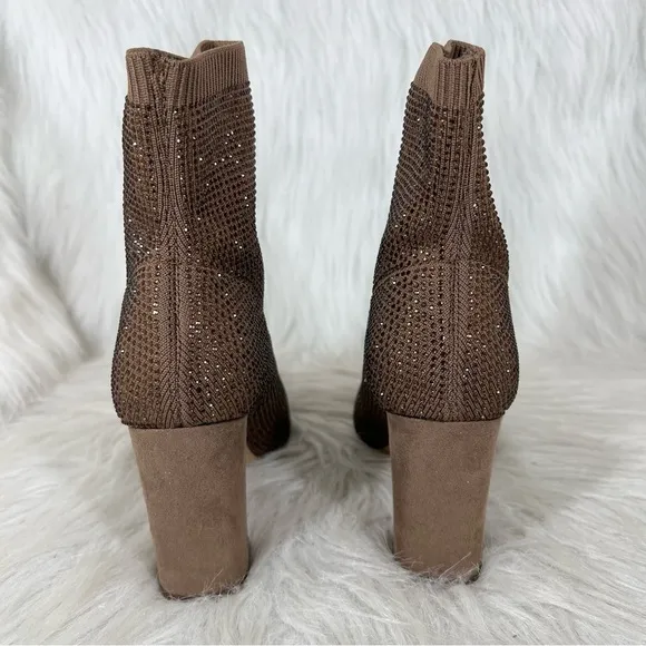 Wild Pair Baybe Bling Sock Booties Bronze Bling Size 6M