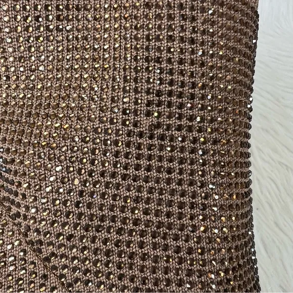 Wild Pair Baybe Bling Sock Booties Bronze Bling Size 6M