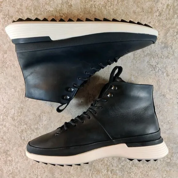 Wolf &amp; Shepherd Crossover Hiker Winterized Mens 8.5 Black Leather Boots * Clean.
