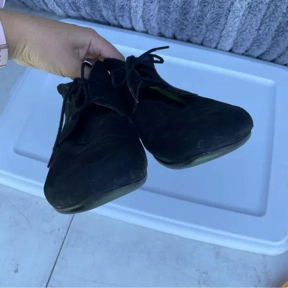 Wolky sneakers Artemis leather suede comfort shoes black size 11