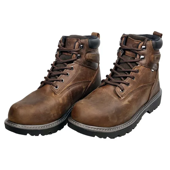 Wolverine Floorhand Mens Size 9EW Ins Steel-Toe 6&quot; Dark Brown Work Boots W221046