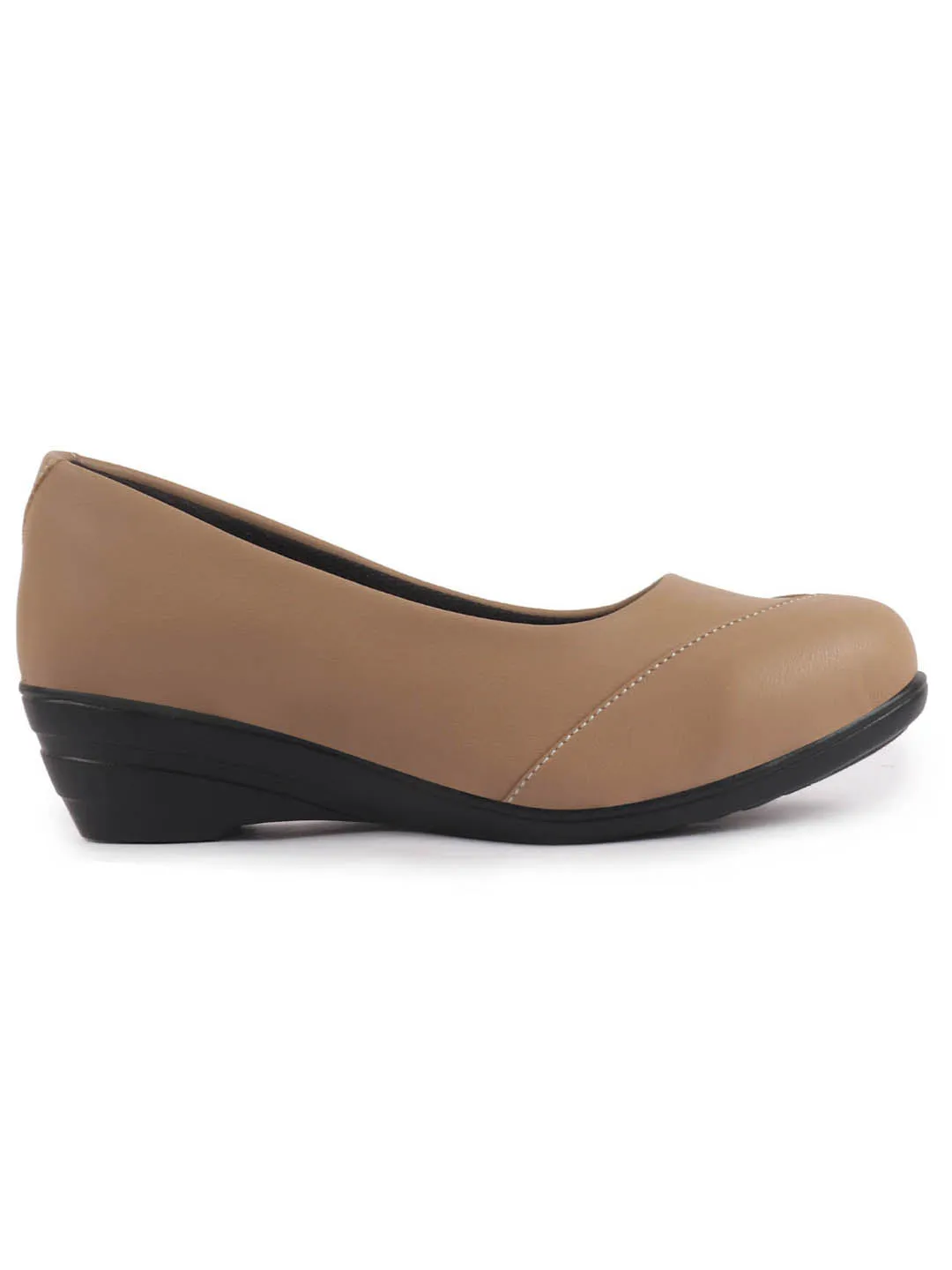 Women All Day Comfort Wedge Heel Slip On Ballerina Shoes Elegant Work Flats Office Formal Slip On Shoes