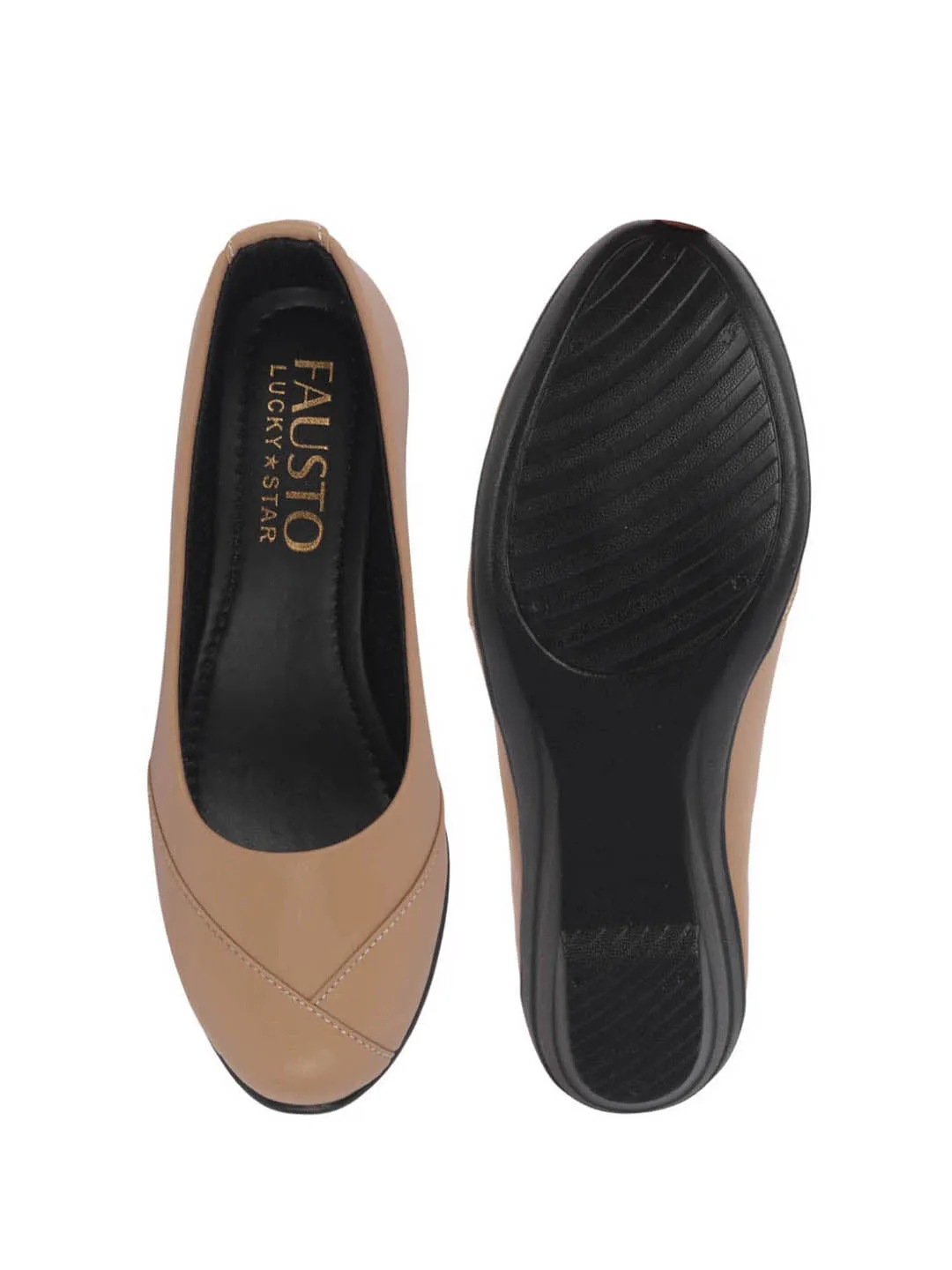 Women All Day Comfort Wedge Heel Slip On Ballerina Shoes Elegant Work Flats Office Formal Slip On Shoes