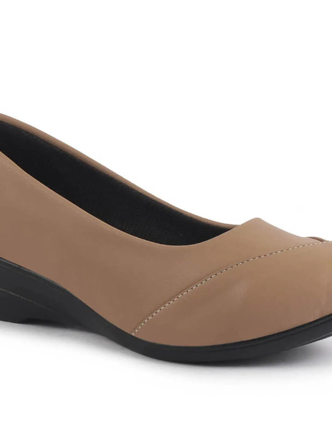 Women All Day Comfort Wedge Heel Slip On Ballerina Shoes Elegant Work Flats Office Formal Slip On Shoes