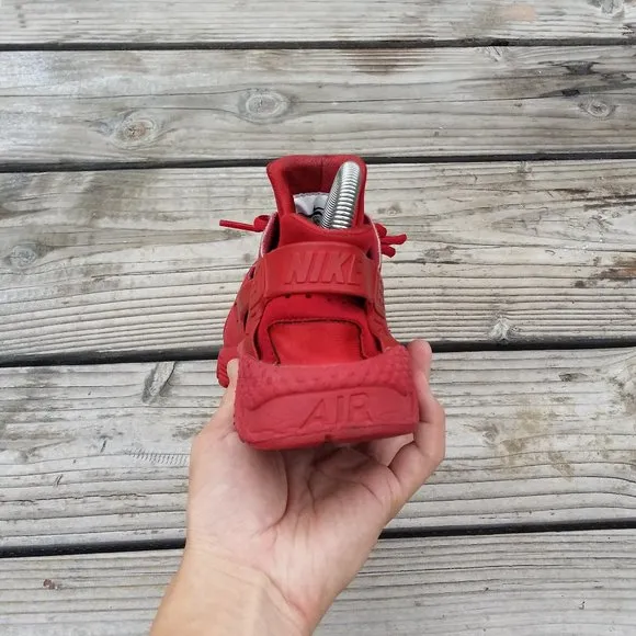 Women Nike Air Huarache Run All Red Running Shoes Sneakers