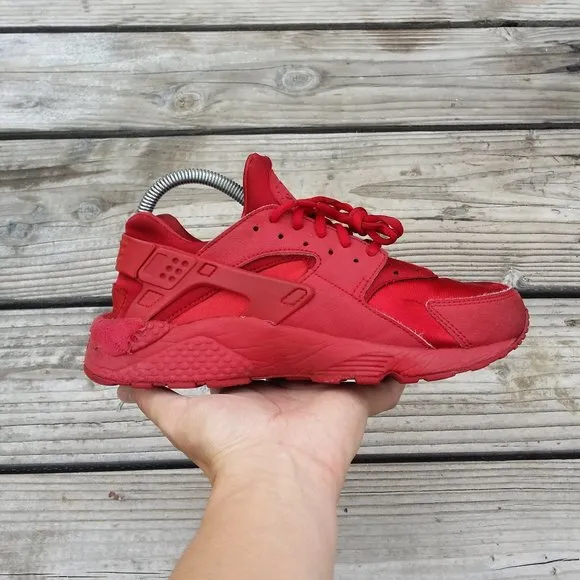 Women Nike Air Huarache Run All Red Running Shoes Sneakers
