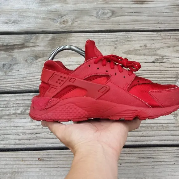 Women Nike Air Huarache Run All Red Running Shoes Sneakers