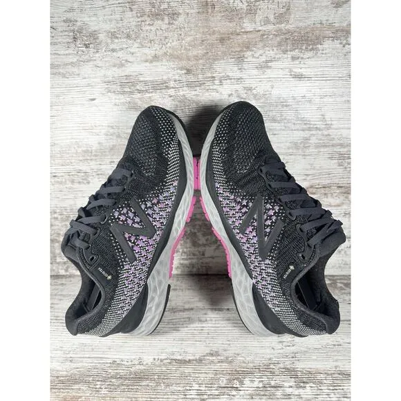 Women's New Balance Fresh Foam 880 V10 GTX Gore-Tex Black Running Shoes Sz 8B