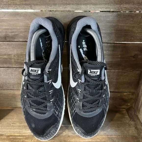 Womens Nike Metcon 3 Black Training Weightlifting Shoes Sneakers Size 10 M GUC‎